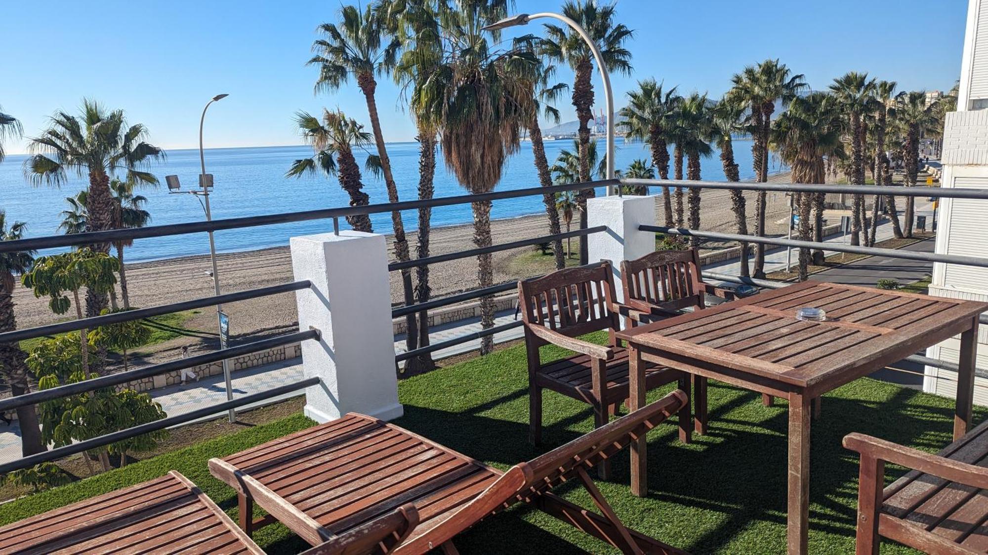 מאלגה Loft Con Gran Terraza En Primera Linea De Playa מראה חיצוני תמונה